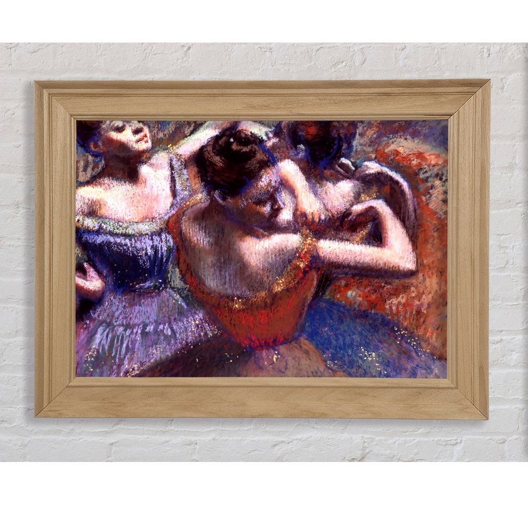 Gerahmtes Leinwandbild Degas Dancers Framed Print