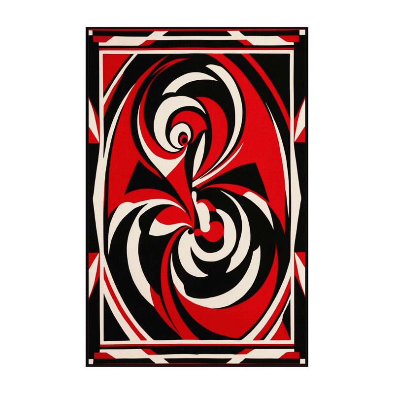 Ember Pulse Rug, Rectangle 5' x 8'