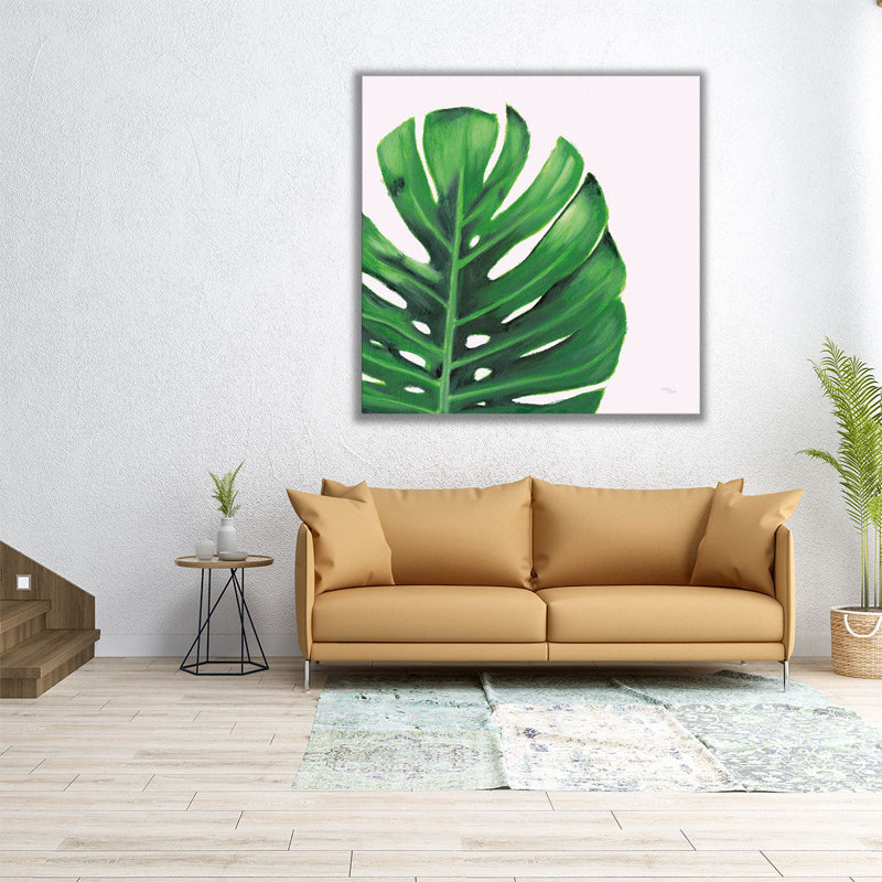 Énoncé «Palmiers» IV - impression sur toile, H 20 po x l 20 po