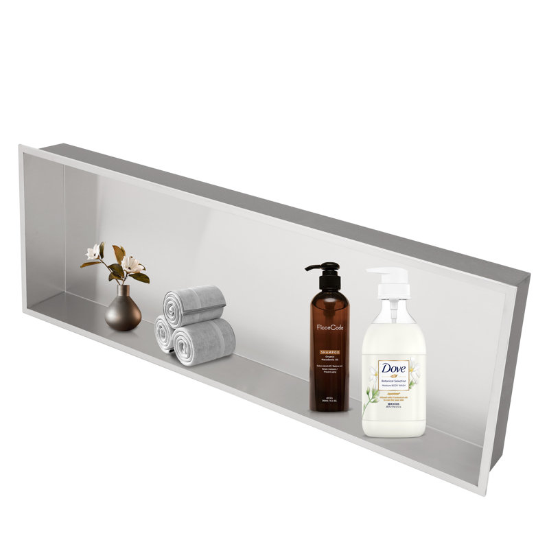 Niche encastrée rectangulaire 36 po x 12 po H 36 po x 12 po, Brossé