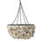Metal and Draped Oyster Shell Chandelier
