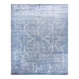 Overdyed One-of-a-Kind Rectangle 8'1" X 10'1" Hand Knotted Area Rug