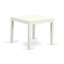 Ensemble de table de salle à manger moderne 5 pièces comprenant une table carrée en bois et 4 chaises rembourrées en tissu de lin gris, lin blanc-1133033488-1133033489-1189260640