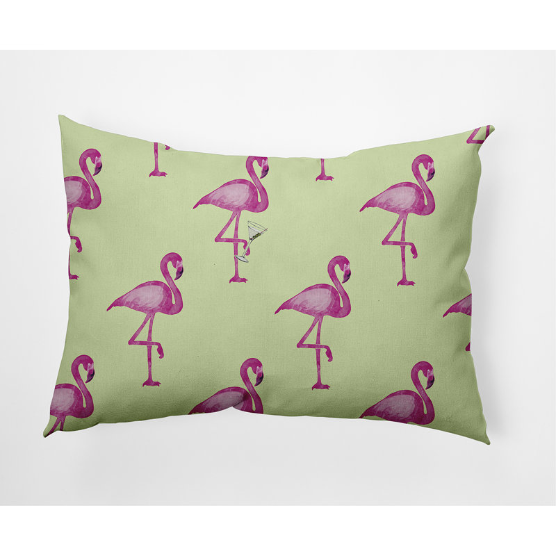 Coussin Flamingo Flamingo, Vert clair