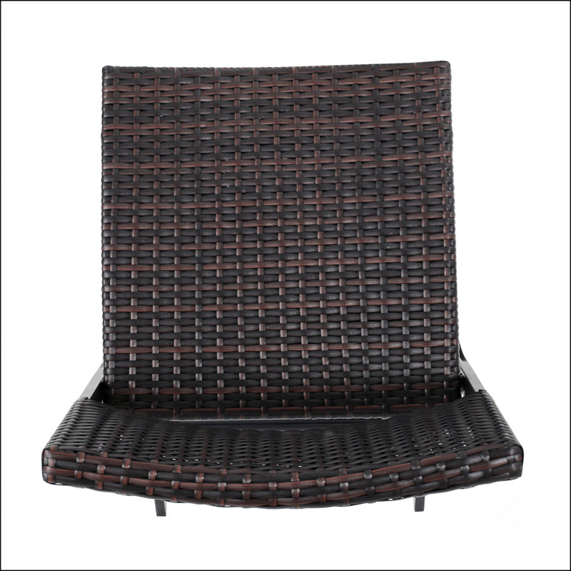 Tabouret de bar d'extérieur en osier