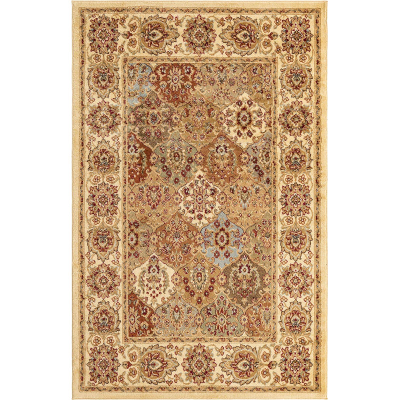 Janiyah Floral Indoor Rug, Rectangle 5'3" x 8'