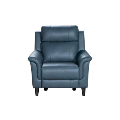 Neabsco 39.4" Wide Leather Match Power Zero Clearance Club Recliner by Orren Ellis