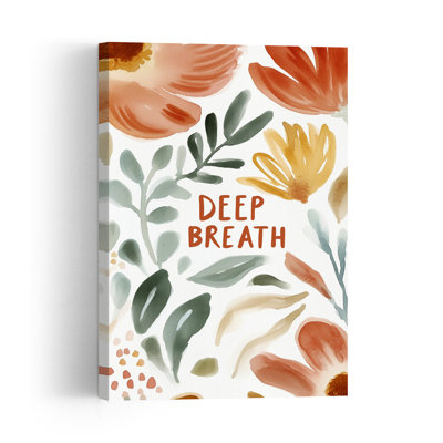 Calm Blossoms Abstract Serene Contemporary Flower Nature Wall Art Print