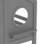 Twin House Bunk Bed With Slide And Storage Shelves, Solid Wood House Loft Bed With Window, Childlike Design, Gray