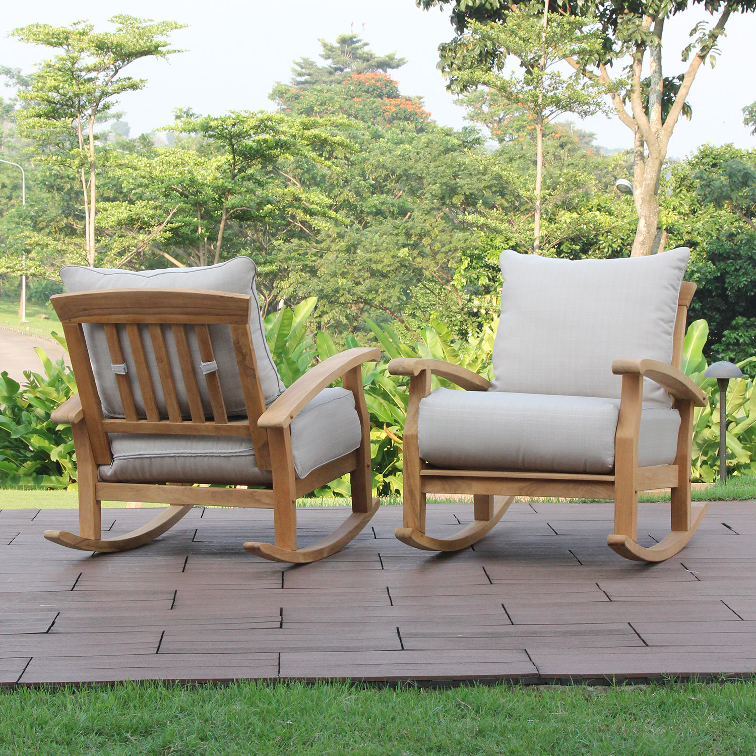 Summerton Seating Group with Cushions , Natural/Beige