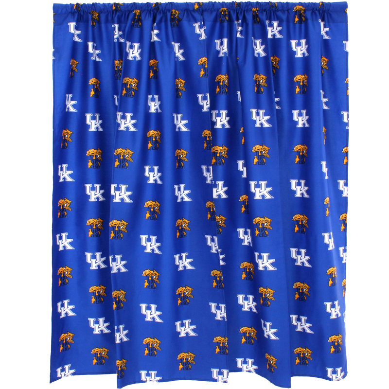 NCAA Semi Sheer Curtain Pair, 42" W x 84" L