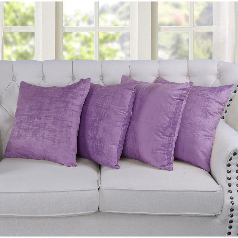 Square Cushion Cover, Chinese Violet