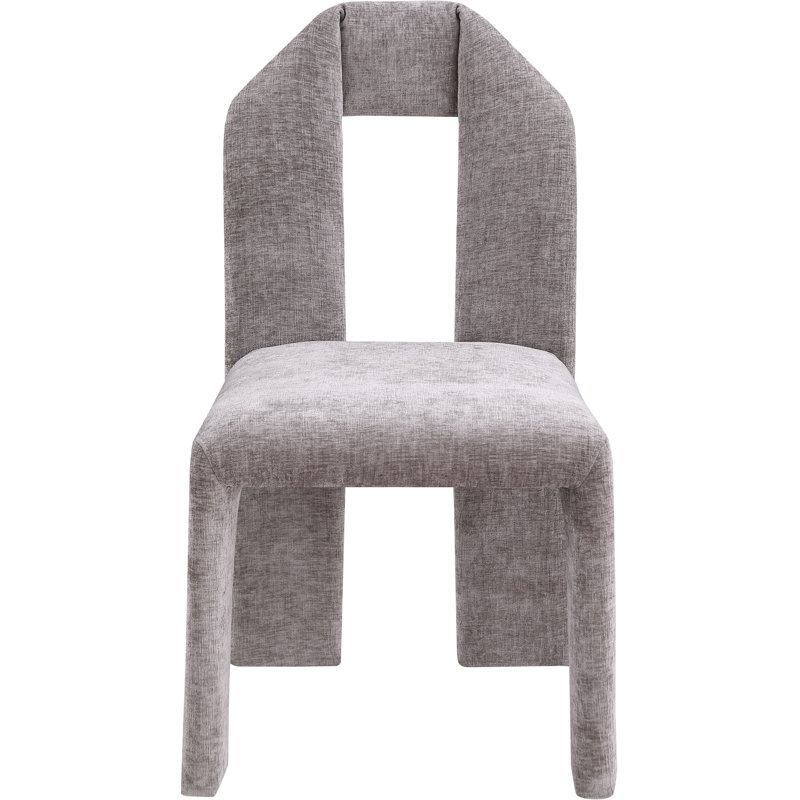 Bennett Upholstered Dining Chair, Grey Chenille Fabric