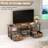 Industrial Tv Stand With Open Storage And Fabric Drawers For 55-65 Inch Tvs – Perfect For Living Room And Bedroom.-127207516-127207519