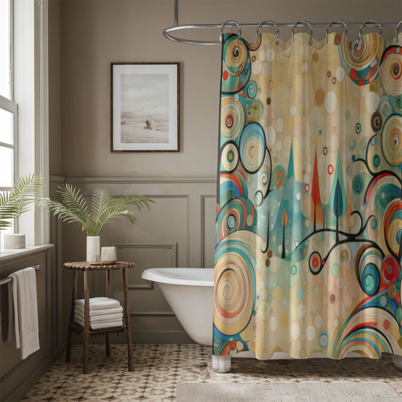Magical Tree - Rideau de douche Premium, H 74 po x l 71 po
