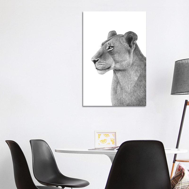 Lioness 1 Piece Wrapped Canvas Painting, 101.6cm H x 66.04cm W x 1.905cm D