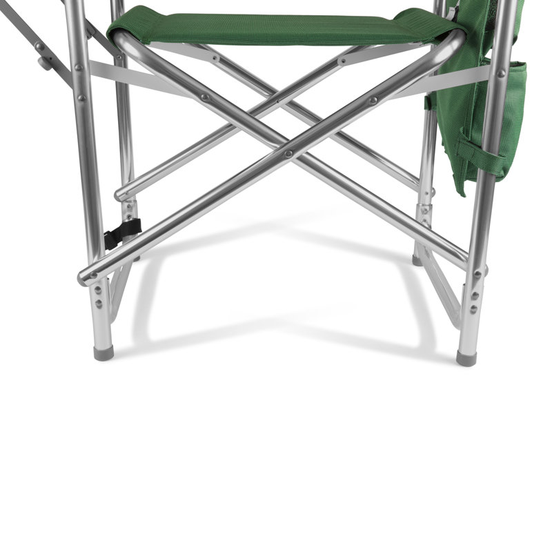 Hunter Green Ultimate Comfort Portable Sports Chair with Side Table