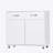 Two Door Side Table-White