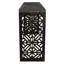 Tazmyn Console Table In Modern Charcoal Finish On Hand Carved Solid Wood