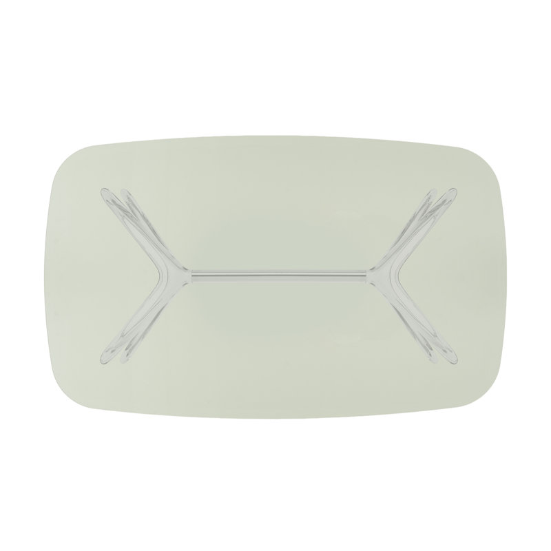 Blast Coffee Table, Crystal-Chrome, Green