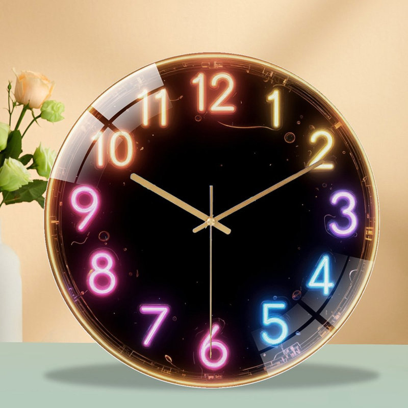 Horloge murale avec horloge murale 12 po