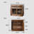 40.94"Retro Solid Wood Telescopic Bar Table