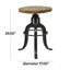 Tabouret de salon Keirnan