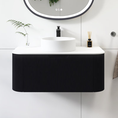 Meuble-lavabo flottant mural 36 po avec lavabo 36 po