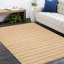 Lilly Striped Area Rug in Brown-426783530