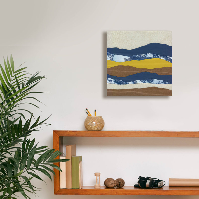 «Epic Graffiti» «Mountain Series 20» par Lorelle Rau, art mural sur toile, 12 po x 12 po