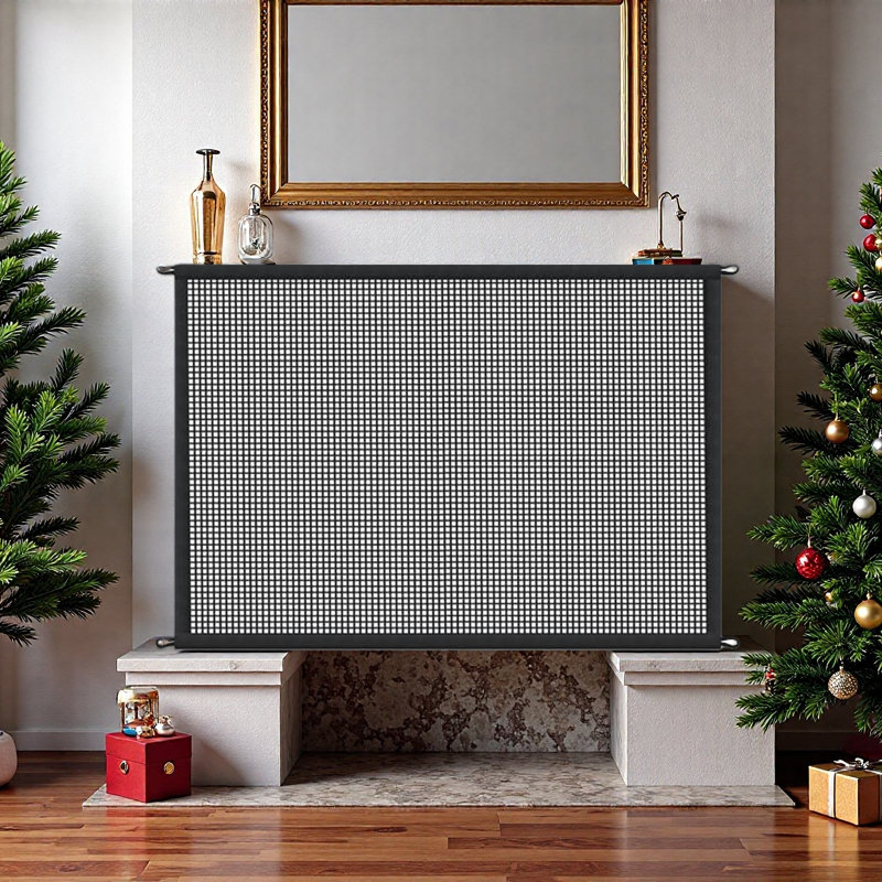 Fireplace Screen Safe Mesh Gate 41"x29"