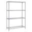 4 tablettes réglables en fil chromé H 72 po x l 36 po x P 18 po-43333142-43333137