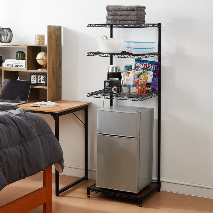 DormCo Suprima Floating Shelf Mini Fridge Stand | Wayfair