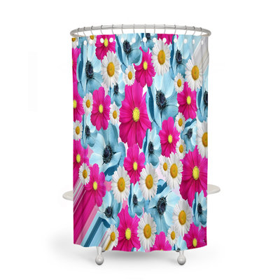 Rideau de douche simple Floral