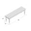 Banc en bois massif Lydia