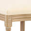 Chaises d'appoint de salle à manger en bois massif à dossier très grand Mid-Century de 20 po de hauteur Amando, beige, velours-801797408