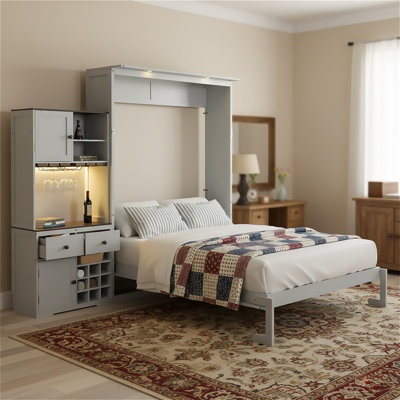 Queen Murphy Bed With Built-In Pantry