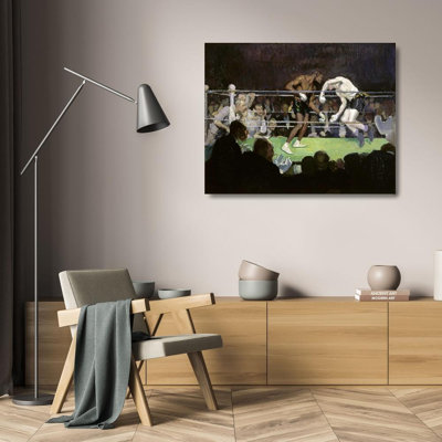 ArtDirect Luks, George Benjamin Gallery Wrapped Canvas Art Titled: The Boxing Match