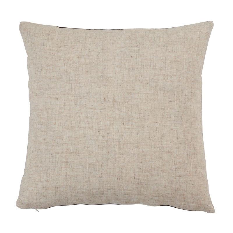 Abstract Throw Pillow, Black, polyester