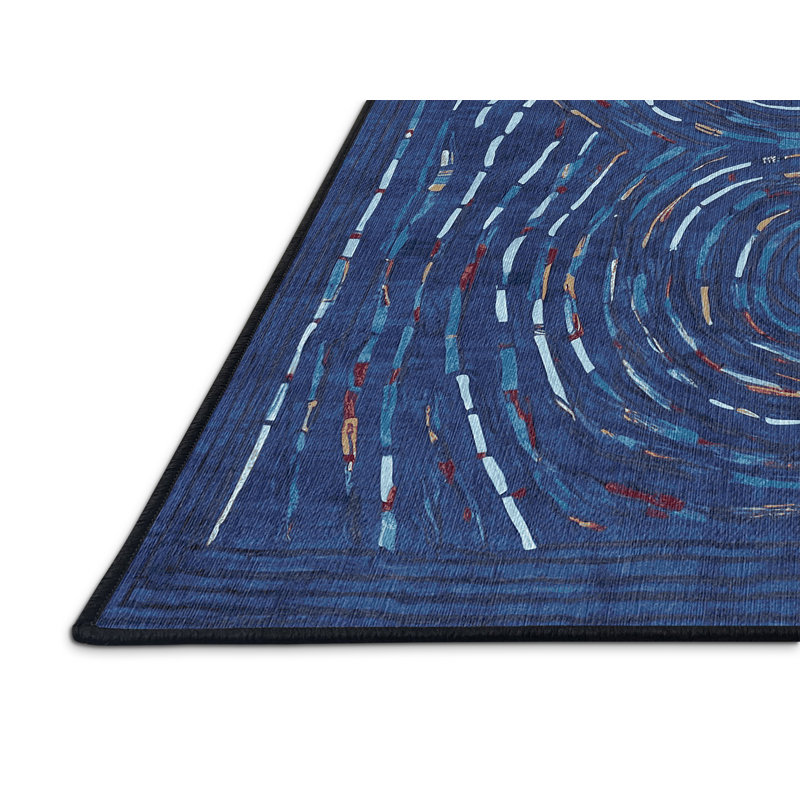 Machine Washable Gray Area Rug, Rectangle 2' x 3'