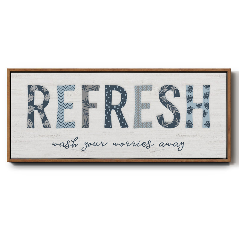 Refresh - Toile encadrée, H 8 po x l 20 po