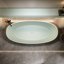 Baignoire autoportante de 59 po, couleur turquoise, surface solide et résine de pierre, non perméable, perte de chaleur lente, délicate lisse, spacieuse pour une baignoire relaxante, baignoire ergonomique au design ergonomique,