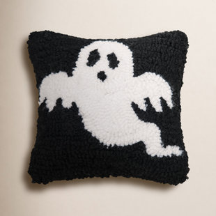 Halloween Hooked Throw Pillow
