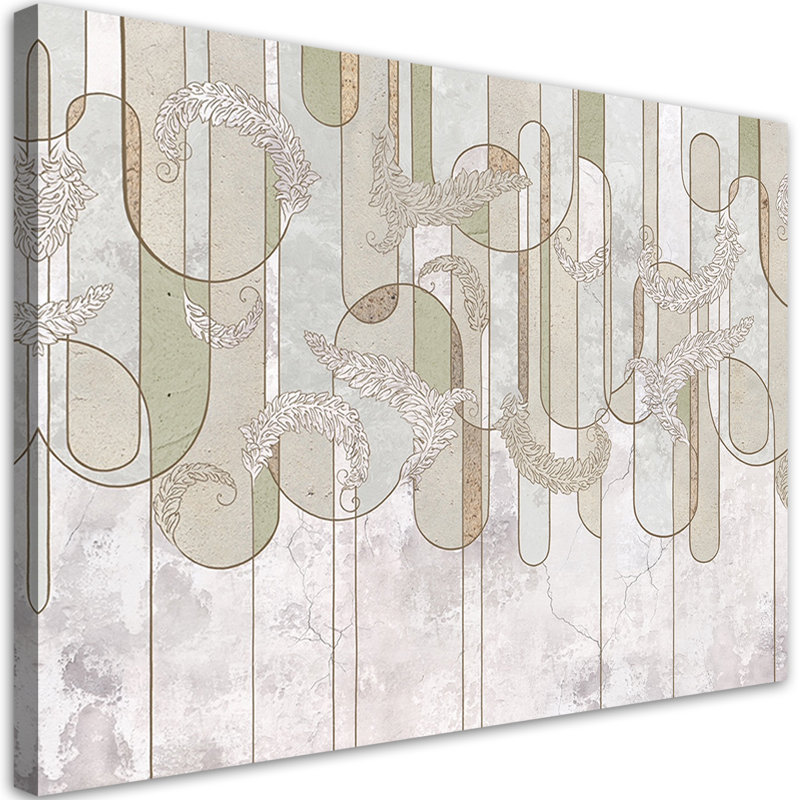 Scandi Boho Abstract - No Frame Print on Canvas, 70cm H x 100cm W