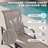 3-piece Patio Chaise Lounge Set, Textilene Patio Chaise Lounges, Side Table