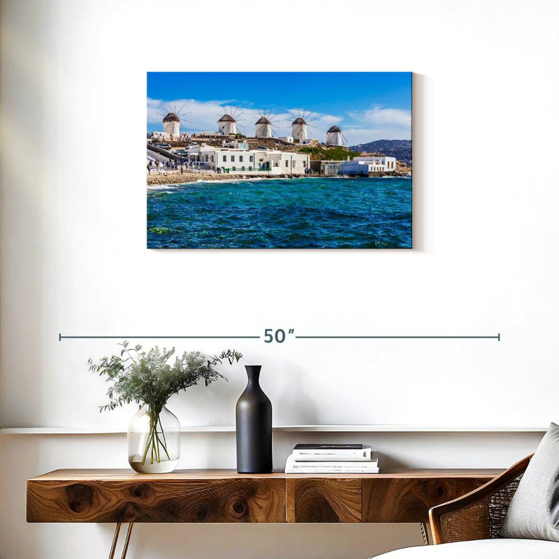 Gillard Mykonos Windmills, H 20 po x l 30 po