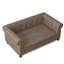 Lit rectangulaire pour petits et moyens chiens, canapé-lit surélevé durable, tissu en lin moderne et tendance