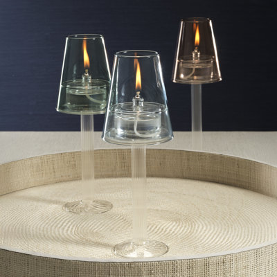 Lampe de table Dauphine avec lampe à huile votive 3 oz