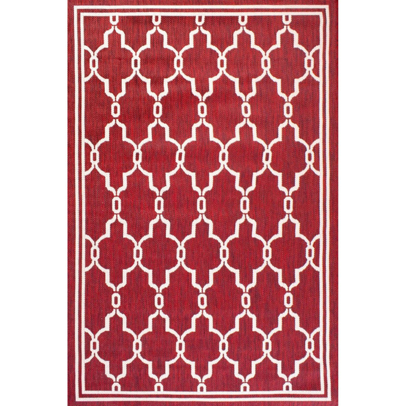 Aodan Geometric Indoor / Outdoor Area Rug, Rectangle 80 x 150cm