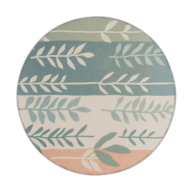 Meadow Glow Indoor And Outdoor Area Rug, Round 5'